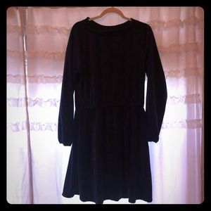 NWT navy blue broadway dress L